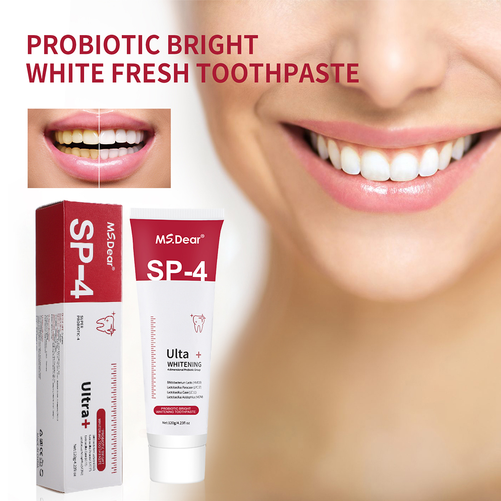 Teeth Whitening Enzymes - SP-4 프로바이오틱 미백 치약 미백 및