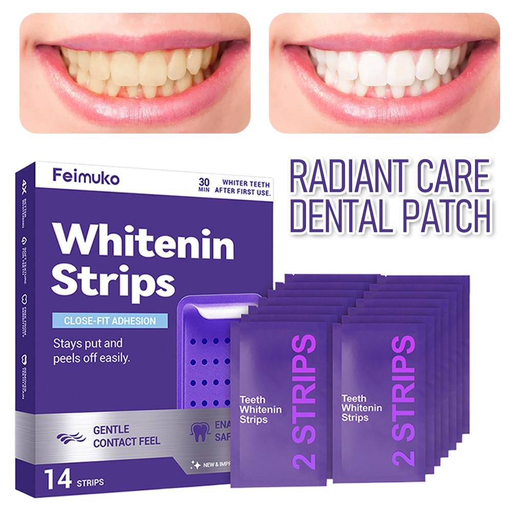 Teeth Whitening Strips Crest - 퍼플 치아 미백 스트립 구강 위생