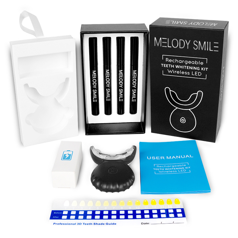 Teeth Whitening Logo - 무선 블루라이트 LED 치아 미백 키트