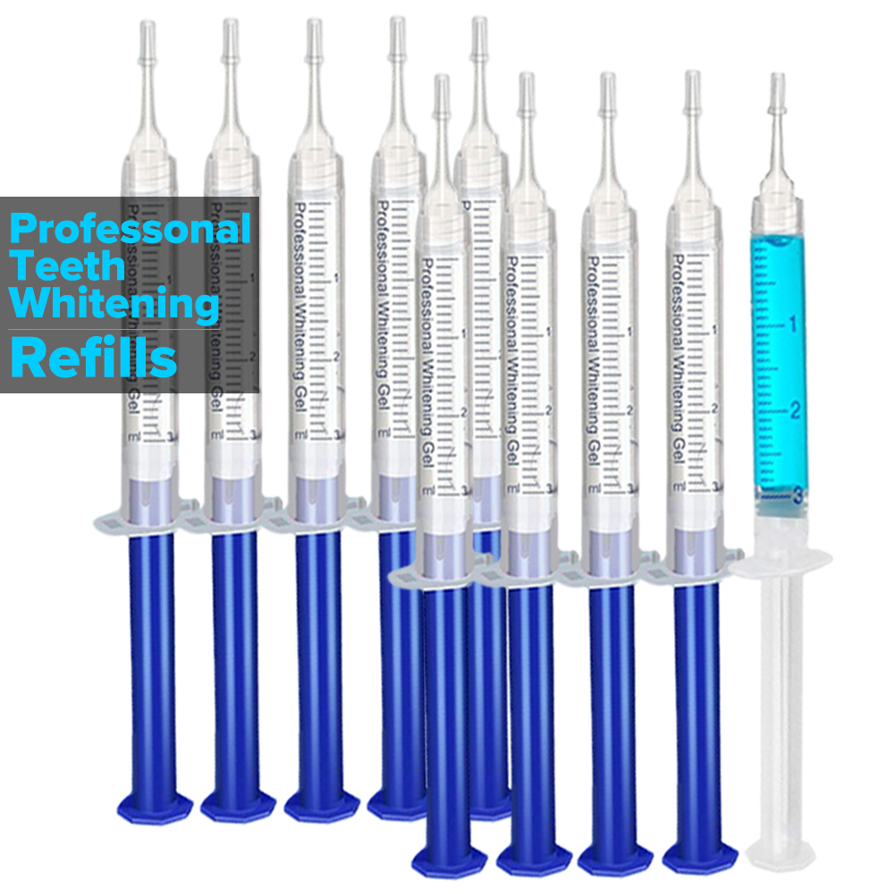 Teeth Whitening With Peroxide - 치아 미백 젤 리필 주사기 치아