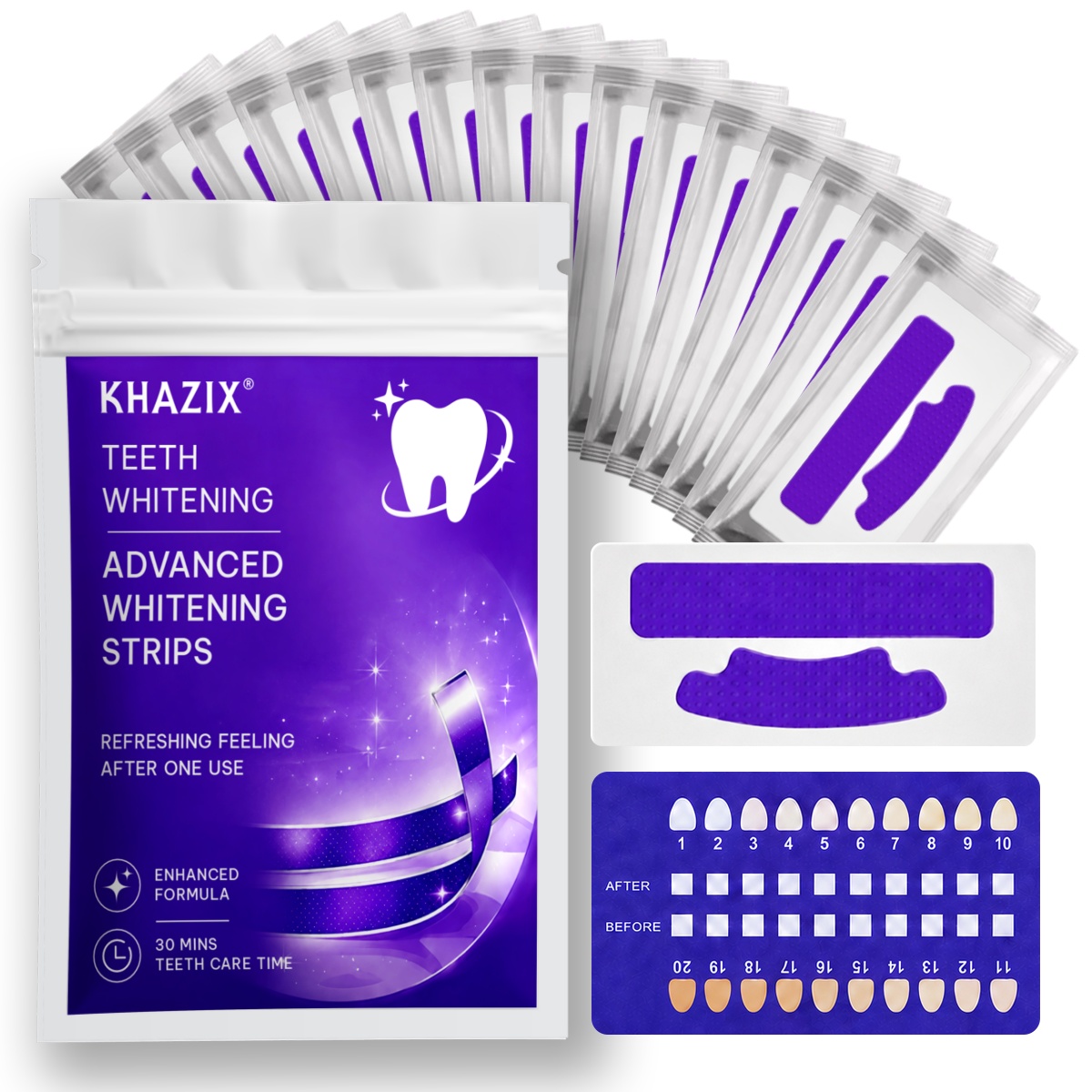 Teeth Whitening Strips Crest - 1/7 쌍의 치아 미백 스트립으로 더