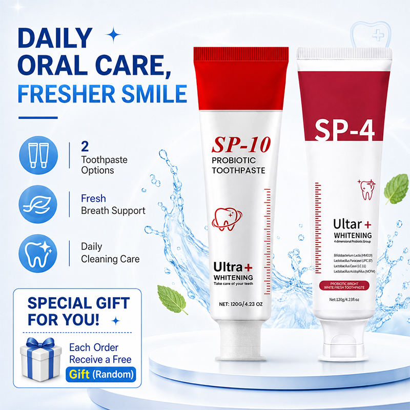 Teeth Whitening Enzymes - SP-10 및 SP-4 프로바이오틱 화이트닝 치약