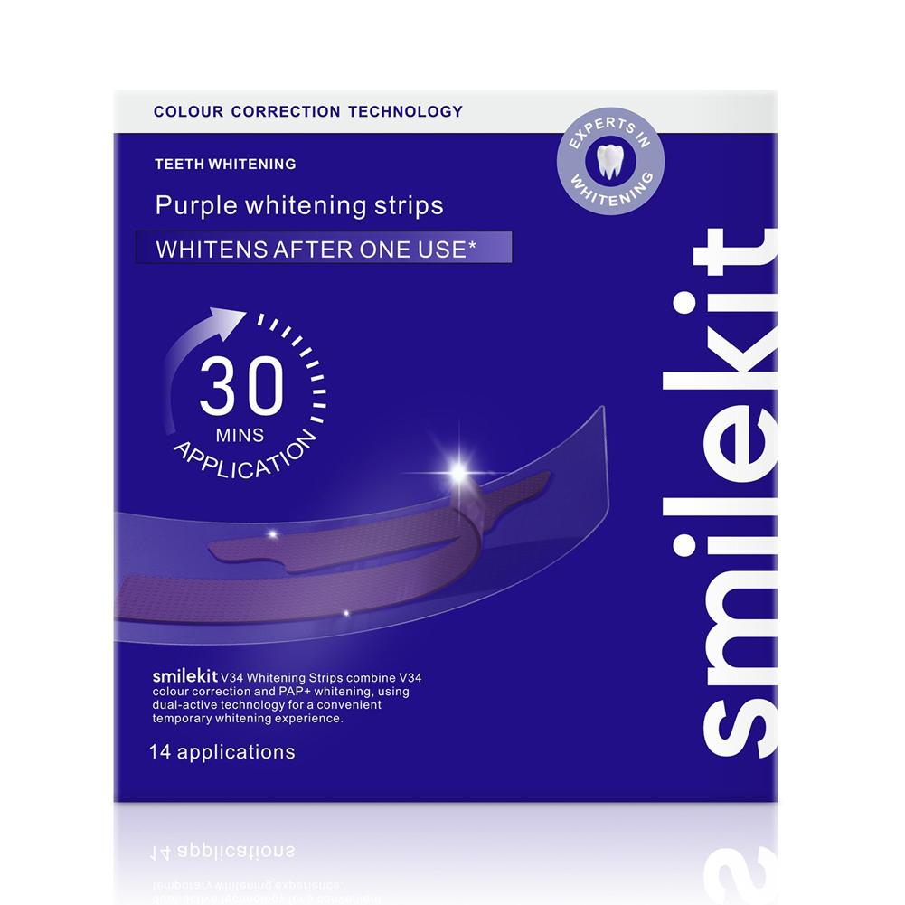 Teeth Whitening Strips Crest - ﻿ 스마일킷 치아 미백 스트립 퍼플