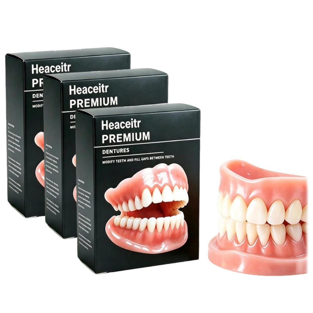 Teeth Whitening Instant - 실리콘 재질의 임시 틀니 세트, 편안하고