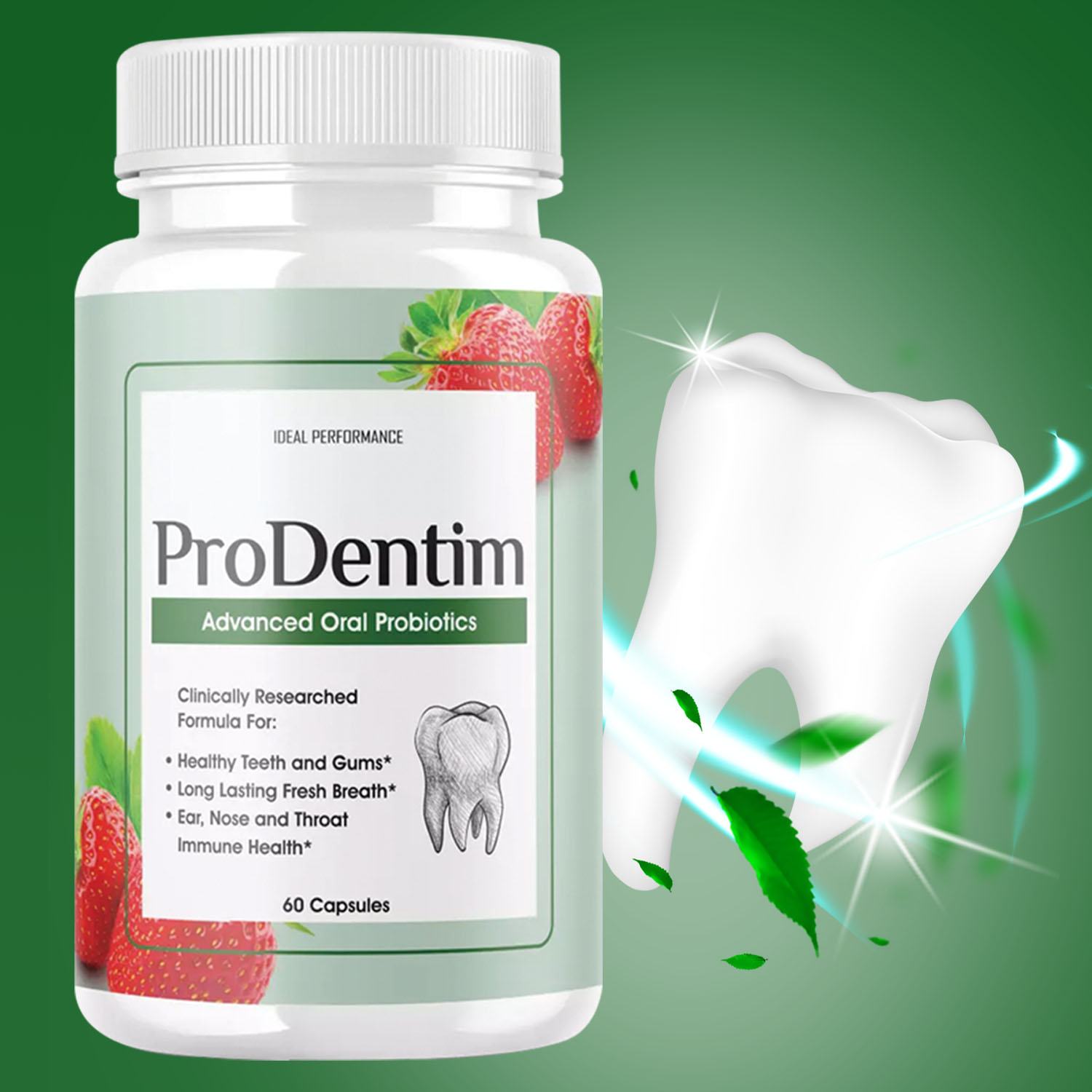 Teeth Whitening Enzymes - 고급 구강 프로바이오틱스 - 입냄새 제거,