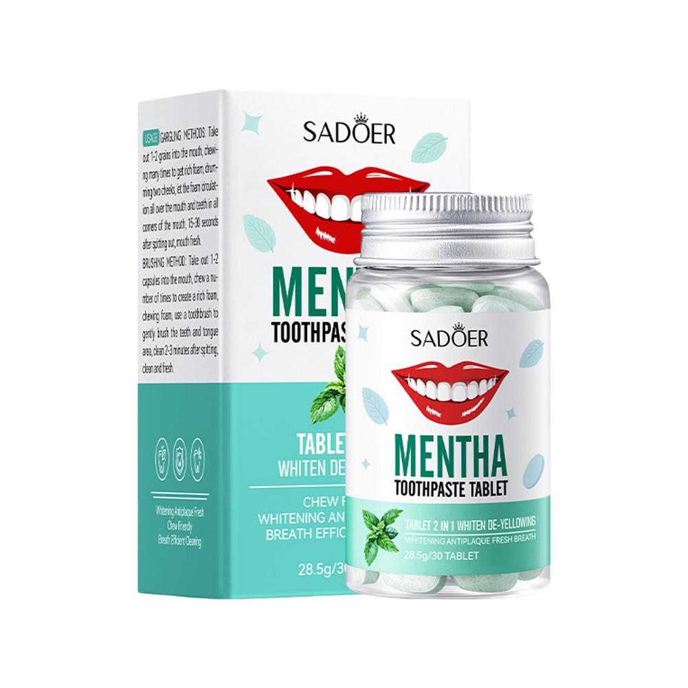 Teeth Whitening Best - 민트 솔리드 치약 정제 민트 맛