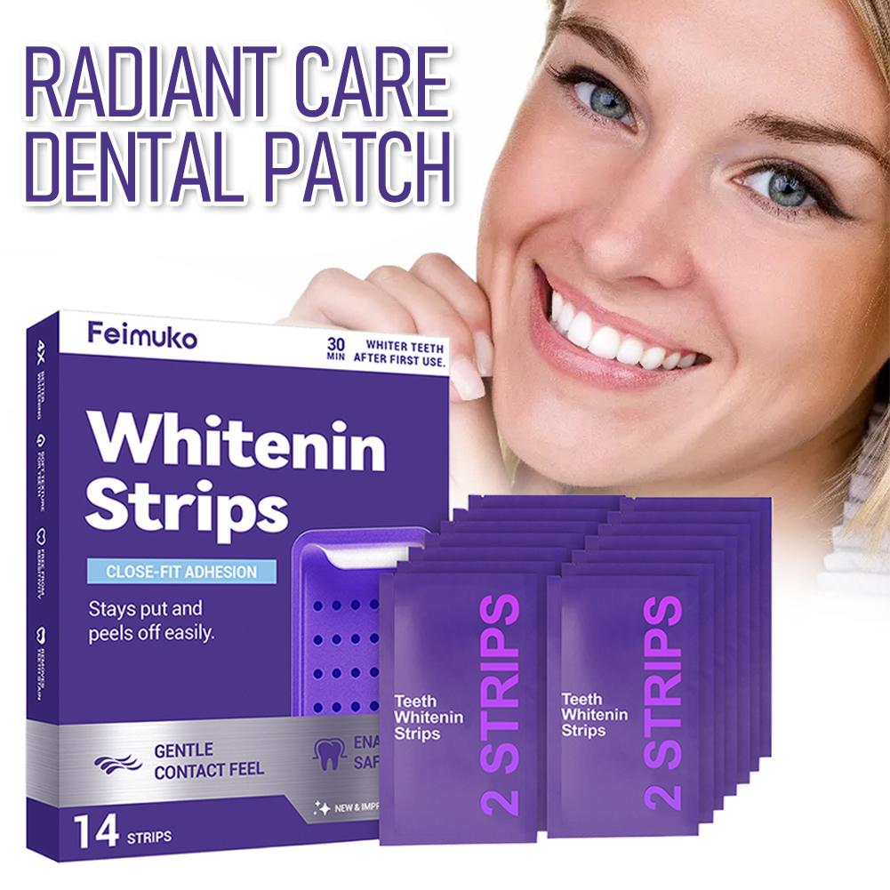 퍼플 치아 미백 스트립 구강 위생 민트 향 상쾌한 숨결 - Teeth Whitening Strips Crest 리뷰 및 가격