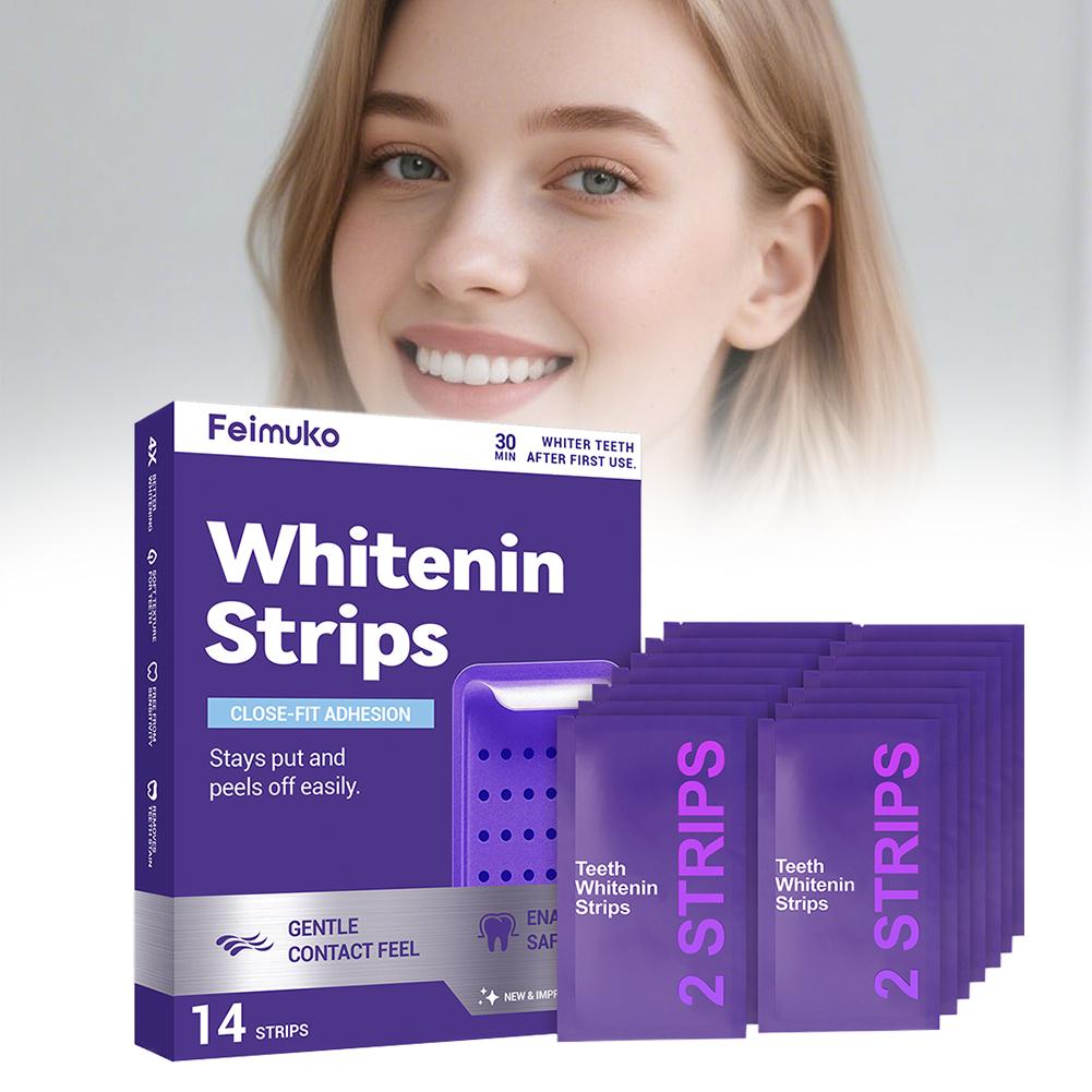 퍼플 치아 미백 스트립 구강 위생 민트 향 상쾌한 숨결 - Teeth Whitening Strips Crest 리뷰 및 가격