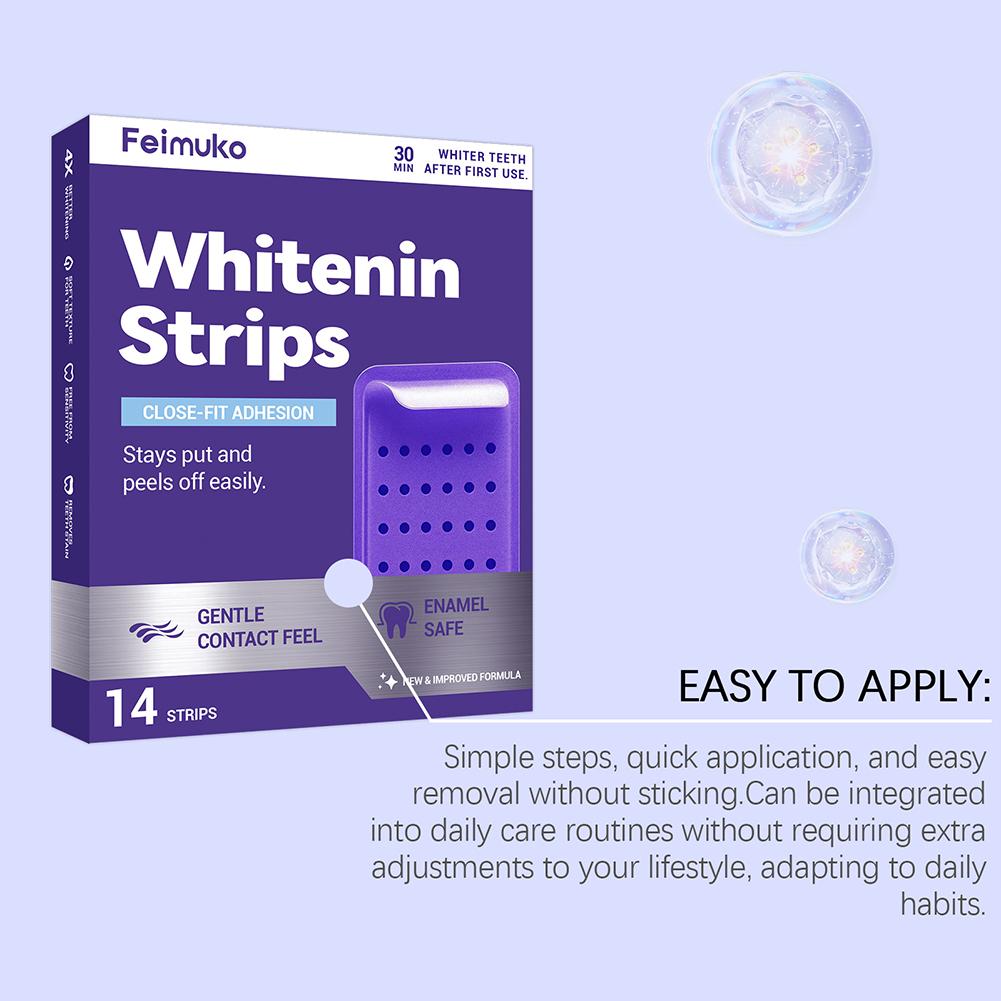 퍼플 치아 미백 스트립 구강 위생 민트 향 상쾌한 숨결 - Teeth Whitening Strips Crest 리뷰 및 가격