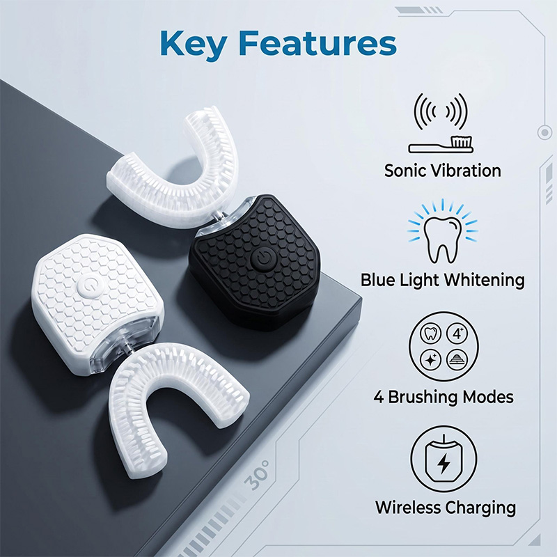 베스트셀러 치아 미백 램프 U자형 음파 무선 칫솔 36 - Teeth Whitening Best 리뷰 및 가격