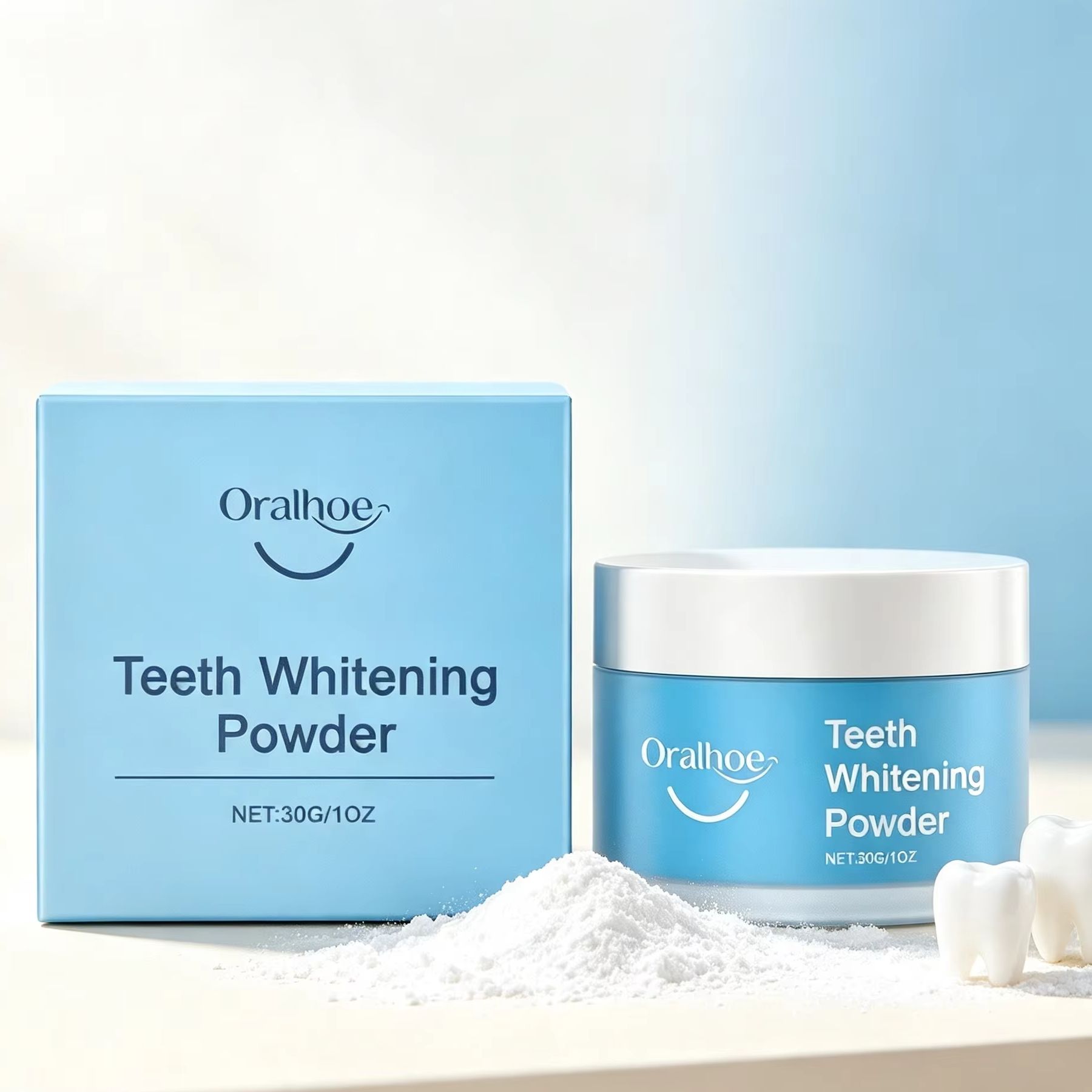 오랄호 치아 미백 파우더, 치아 얼룩 제거, 딥 클리닝 - Teeth Whitening Instant 리뷰 및 가격