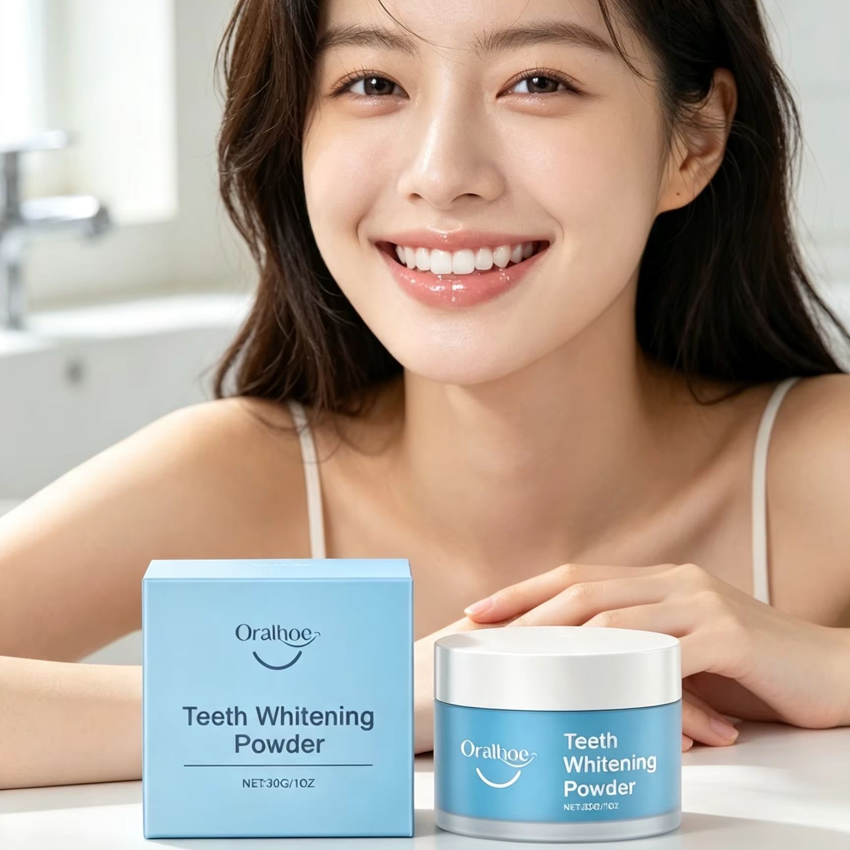 오랄호 치아 미백 파우더, 치아 얼룩 제거, 딥 클리닝 - Teeth Whitening Instant 리뷰 및 가격
