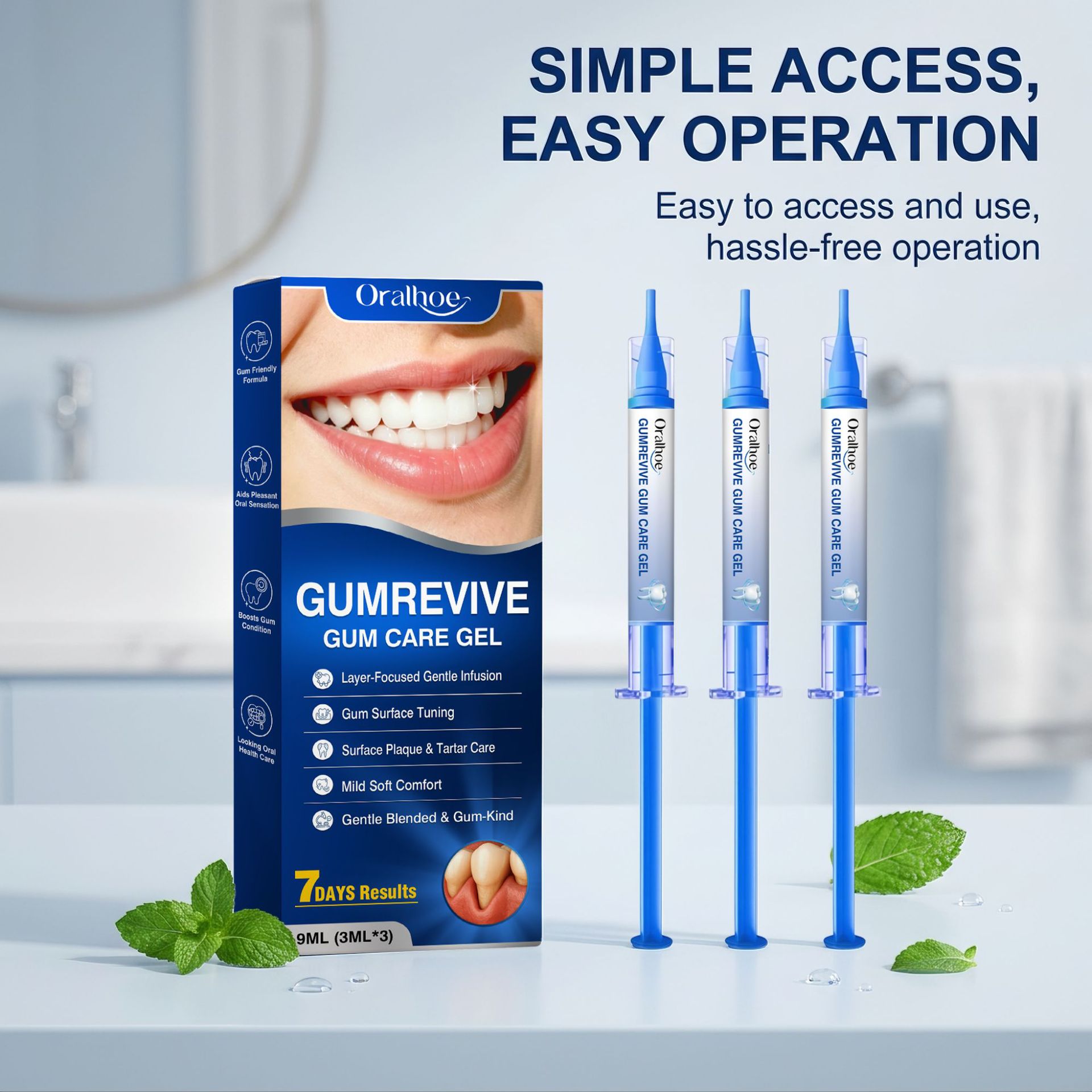 구강 관리 젤 3개입 잇몸 세척 주사기 키트, 매일 가 - Teeth Whitening Price 리뷰 및 가격
