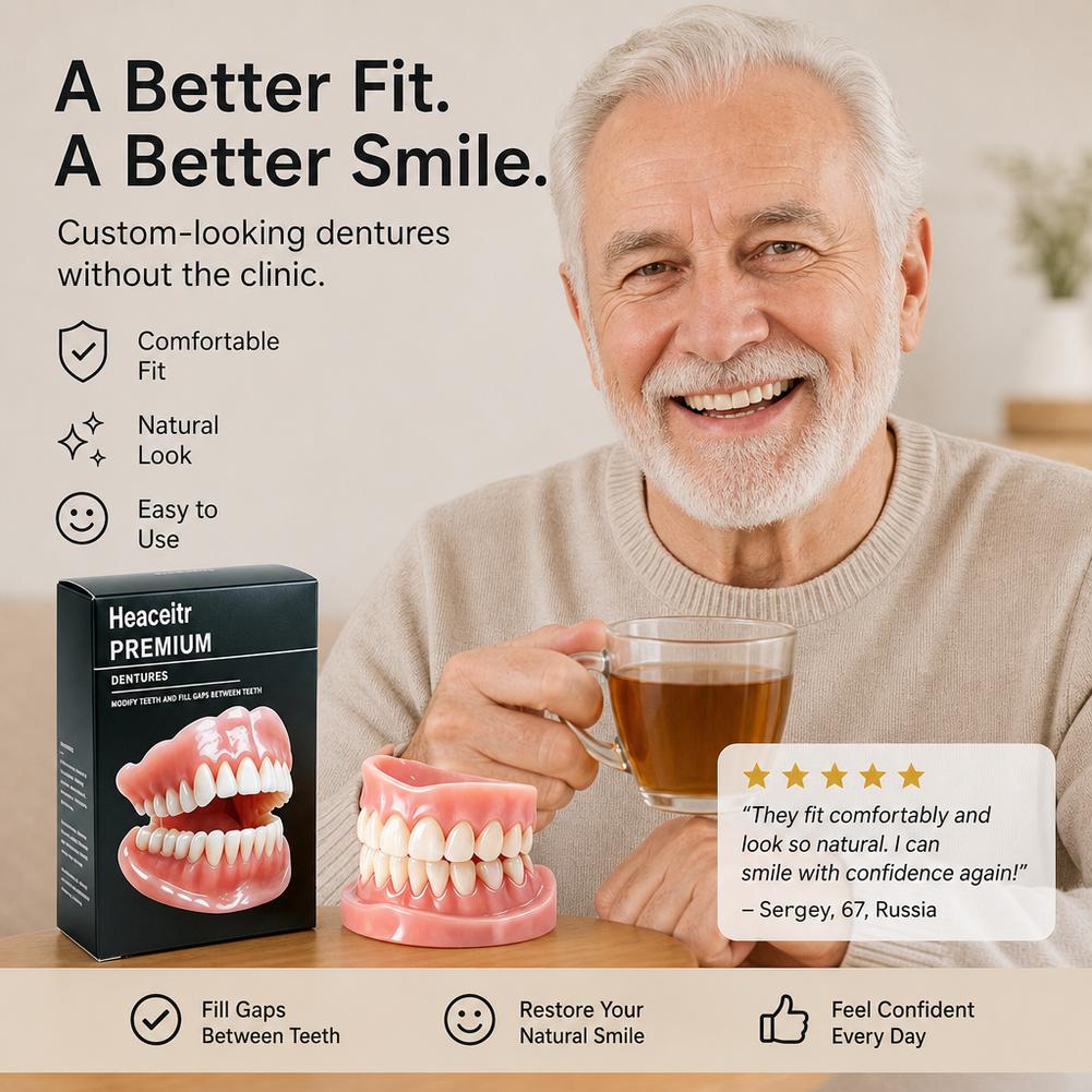 실리콘 재질의 임시 틀니 세트, 편안하고 자연스러운 상 - Teeth Whitening Instant 리뷰 및 가격