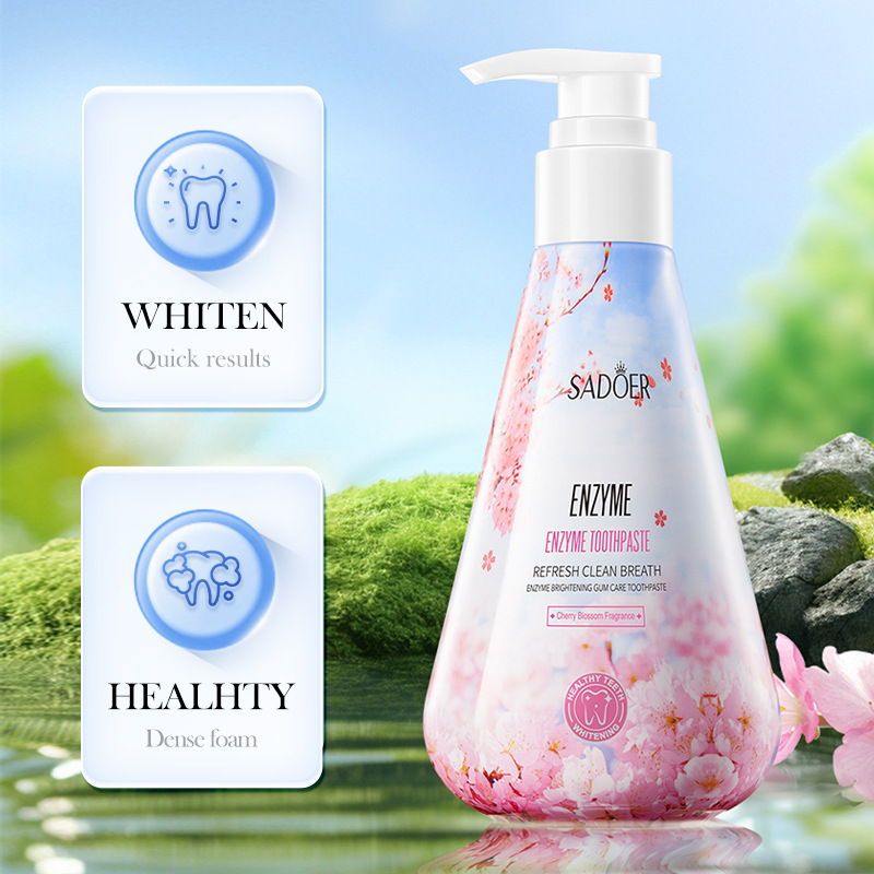 효소 미백 치약 껌 케어는 치아 사이의 틈을 청소하고  - Teeth Whitening Enzymes 리뷰 및 가격