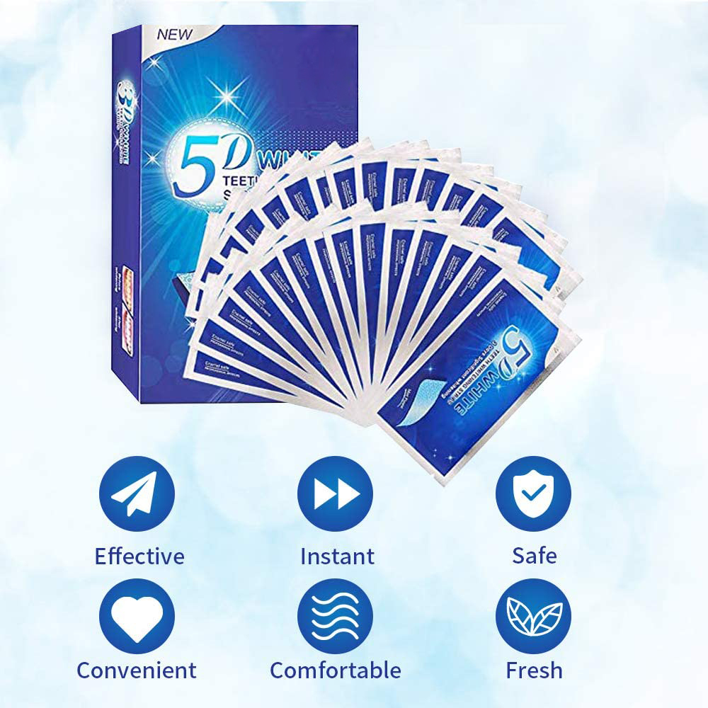 5D 화이트 치아 미백 스트립 미백 젤 화이트 스트립  - Teeth Whitening Strips Crest 리뷰 및 가격