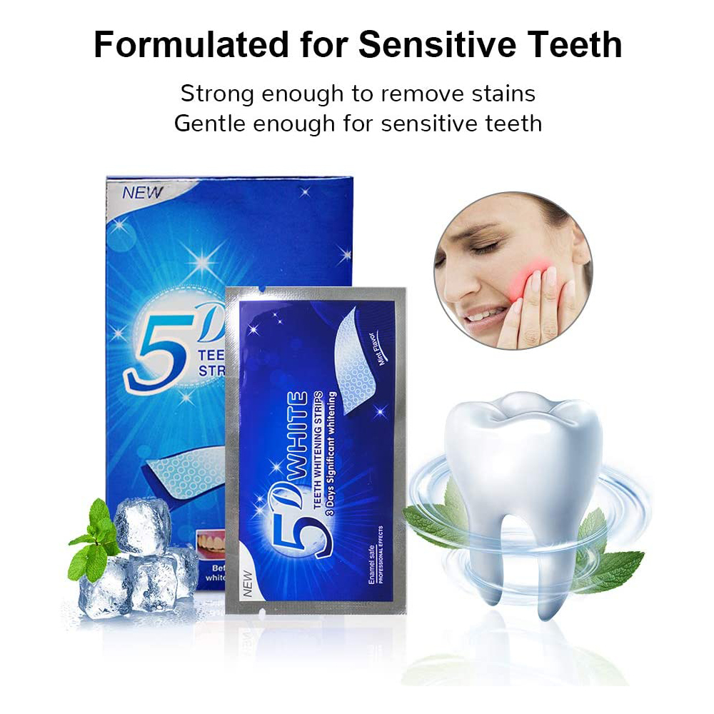 5D 화이트 치아 미백 스트립 미백 젤 화이트 스트립  - Teeth Whitening With Peroxide 리뷰 및 가격